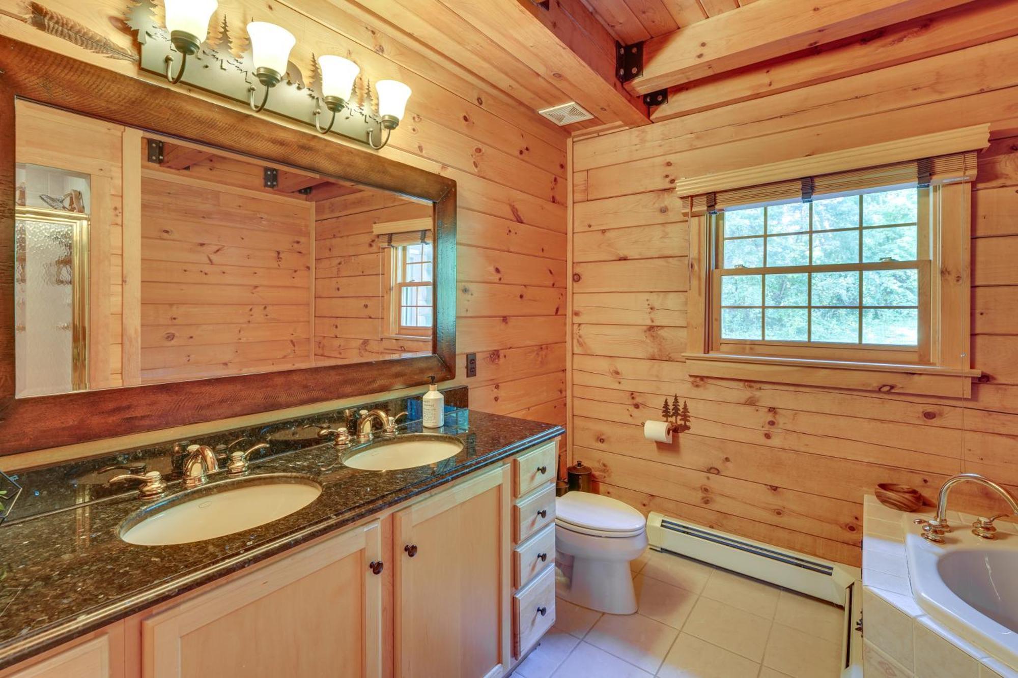 Luxury Log Cabin With Ev Charger And Mtn Views! Blairstown エクステリア 写真